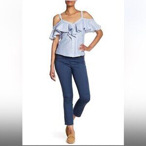 Veronica Beard | Carson‎ Moto Pants Blue